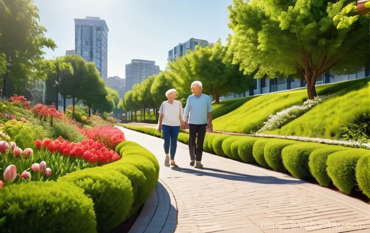 워커블 시티의 지속 가능성 평가 방법 - Image Prompt 1: Tranquil Morning Walk in a Green City**