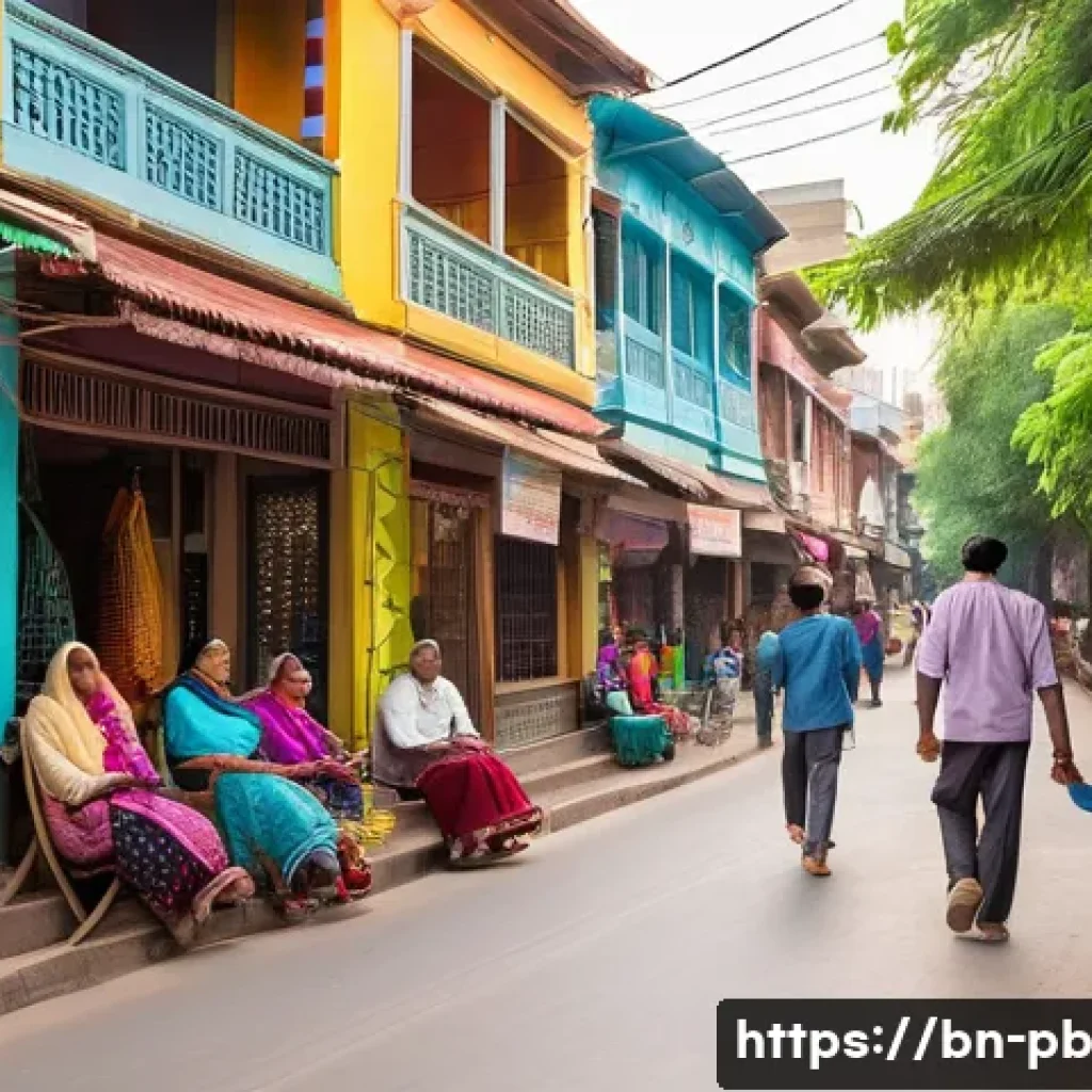 워커블 시티 디자인의 혁신을 위한 협업 - **Vibrant Community Life on a Pedestrian-Friendly Street in a South Asian City**
"A bustling and...